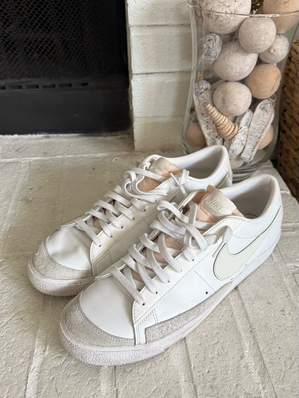 Nike Blazer Low ‘77 Jumbo White Sail Leather Sneakers Men’s US 12 EU 46